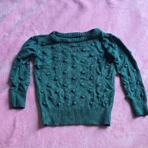 Little Sleepies Play Emerald Pom Sweater